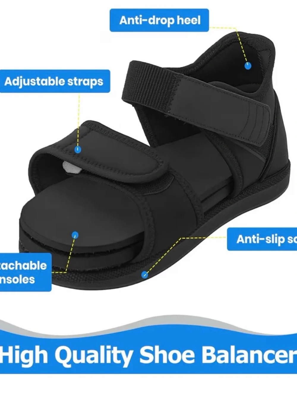 Shoe Riser/ Balancer Shoe Leveler For Use With Walking Boot Size L